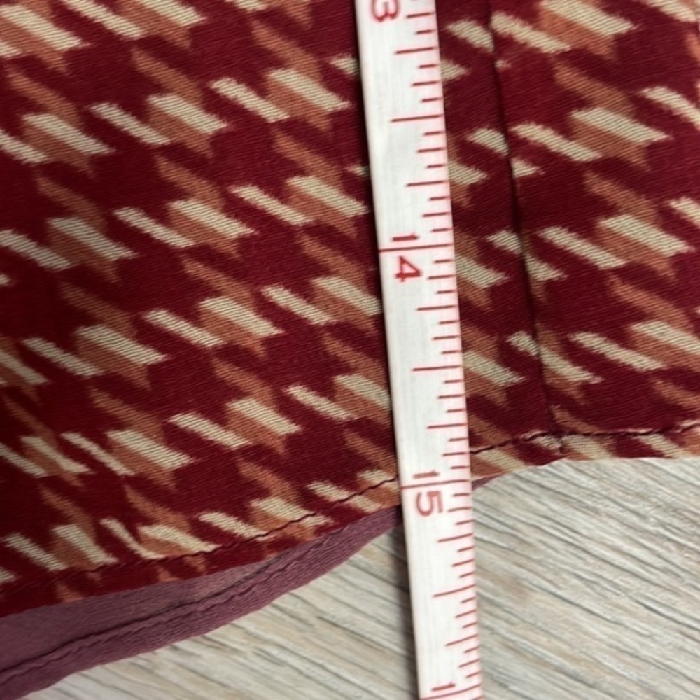 Cabi Top 100% Polyester Tiny Patterned Fall Color… - image 8